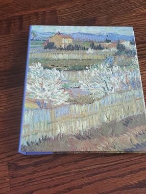 Vincent van Gogh Landscape Hardcover Notebook - Pastel Blue Trim